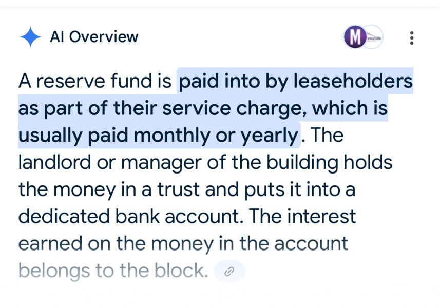 Leasehold sale - section 20 notice