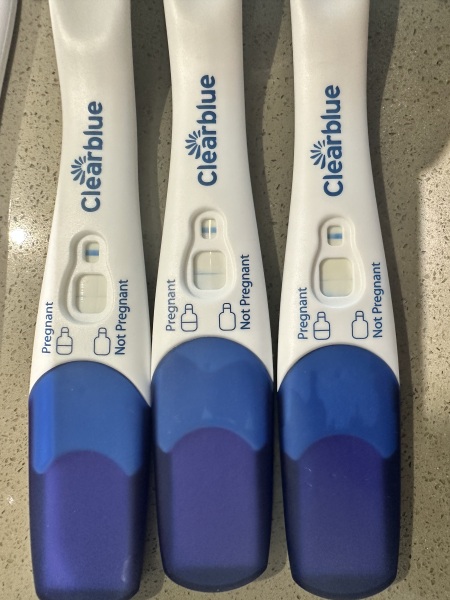 Clear blue test. Evap line or positive
