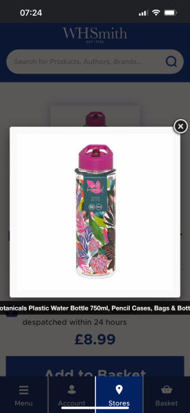 I just want a water bottle which....