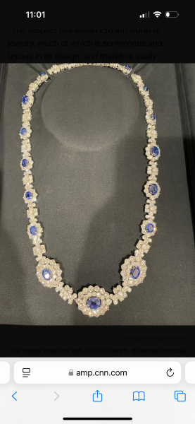 Zero sympathy for people who had £10 million worth of jewellery stolen