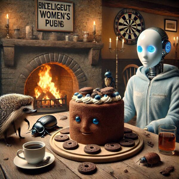 The Bluestocking - the one with the Christmas stocking