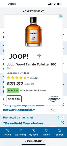 Huge adverts making site unusable