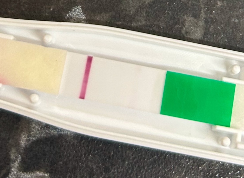 Is this a faint positive or an evap line ?