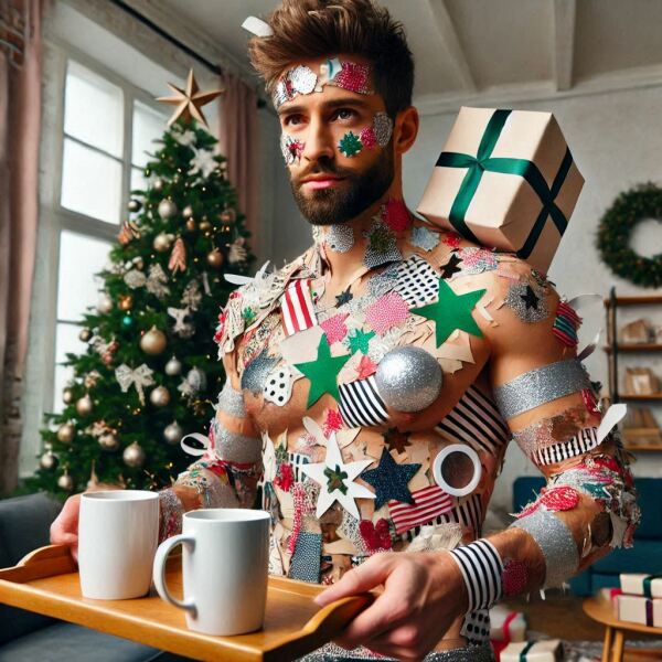 The Bluestocking - the one with the Christmas stocking