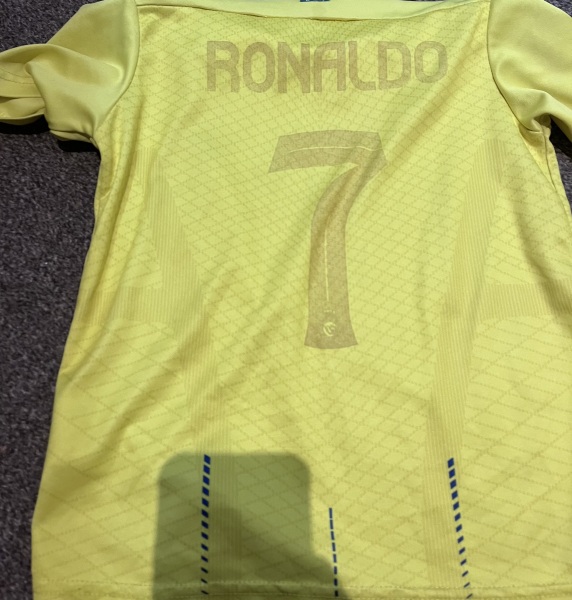 To think my mum bought my son a fake football strip? Pic attached