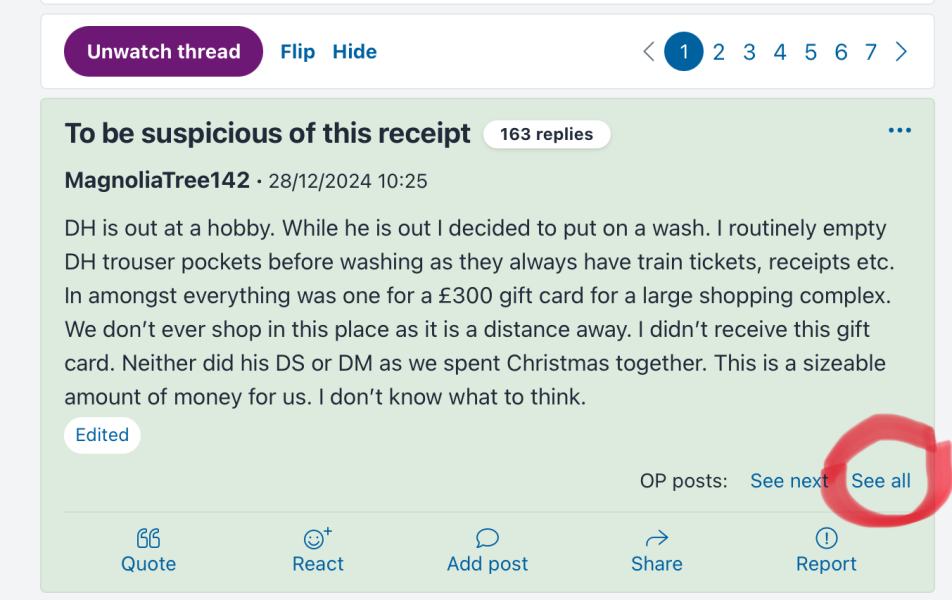To be suspicious of this receipt