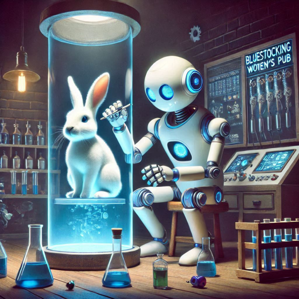 The Bluestocking - the one with the Christmas stocking