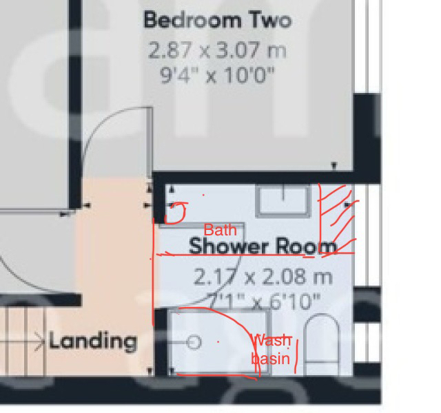 Bathroom layout
