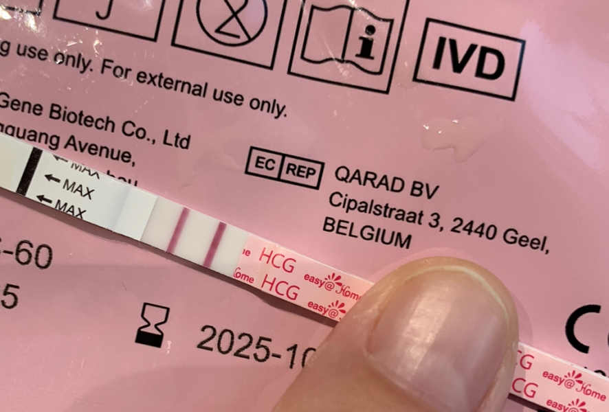 Positive? Came up within a minute