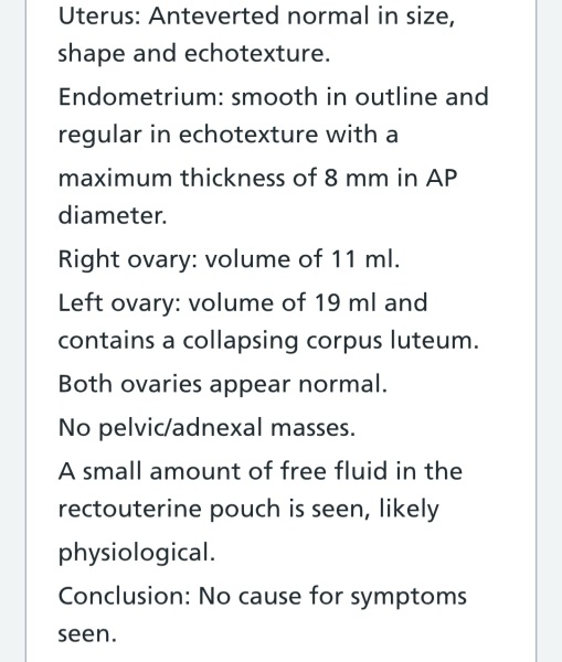 Collapsed Corpus Luteum While TTC