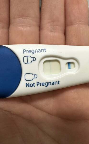 Horizontal second line on Clearblue??