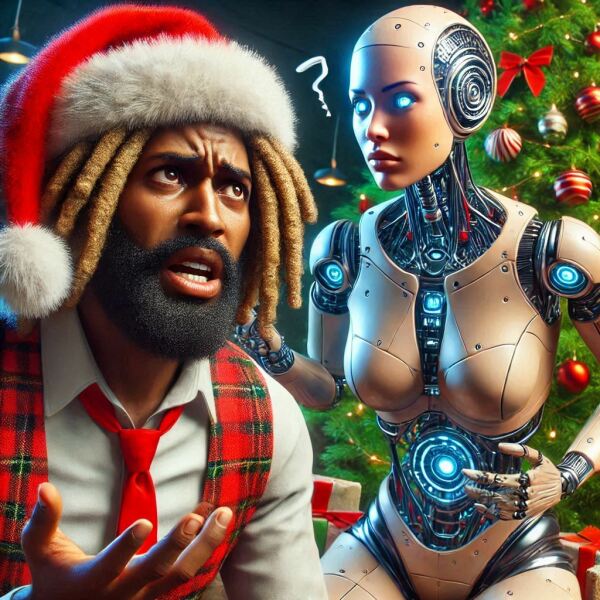 The Bluestocking - the one with the Christmas stocking