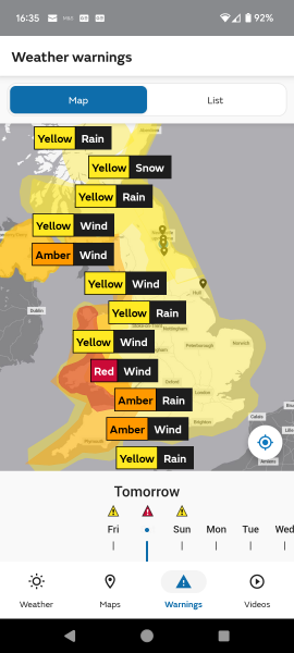 Dh making us drive in red warning