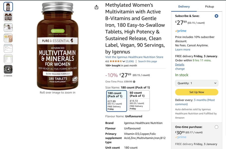 Broad spectrum vitamin