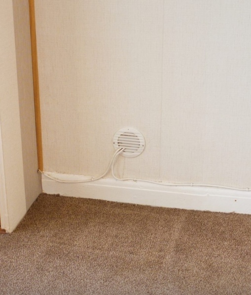 Wires coming out of ventilation vents ??