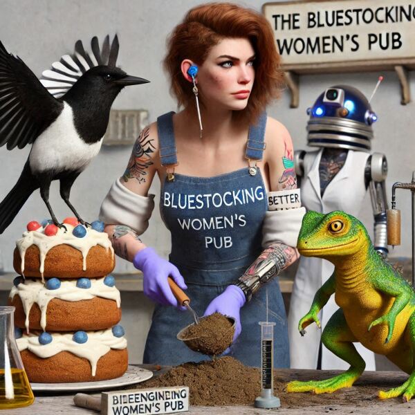 The Bluestocking - the one with the Christmas stocking