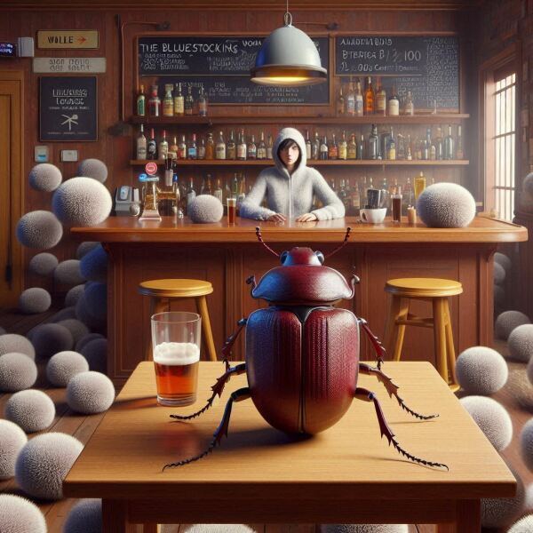 The Bluestocking - the one with the Christmas stocking