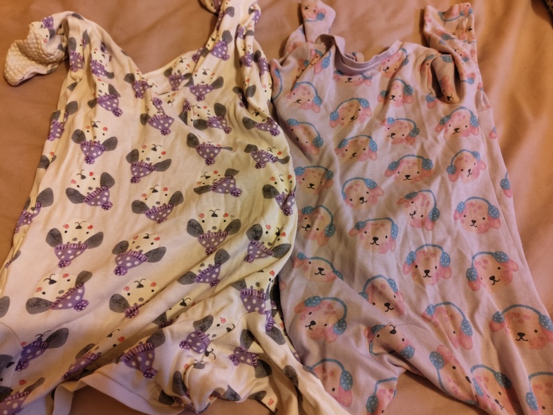 Warning - choking hazard on Tu sleepsuits - dog design