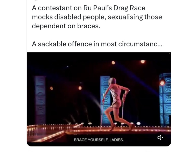 Please can someone explain the appeal of drag?  ***MNHQ TWEAKING TITLE TO POINT OUT STRICTLY SPOILER IN THE OP***