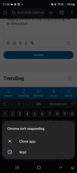 Google chrome keeps freezing - only on MN?
