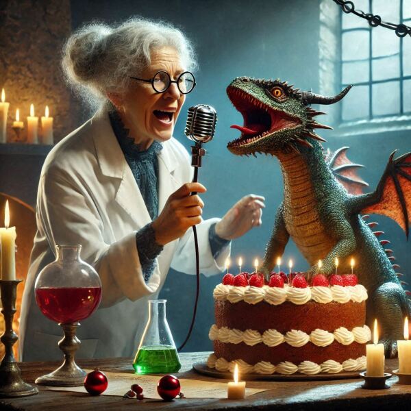 The Bluestocking - the one with the Christmas stocking