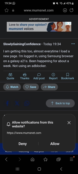 Allow notifications from this website