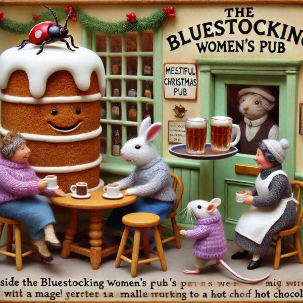 The Bluestocking - the one with the Christmas stocking