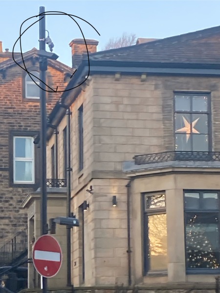 This was above a junction with lots of lights.. is it a camera?!