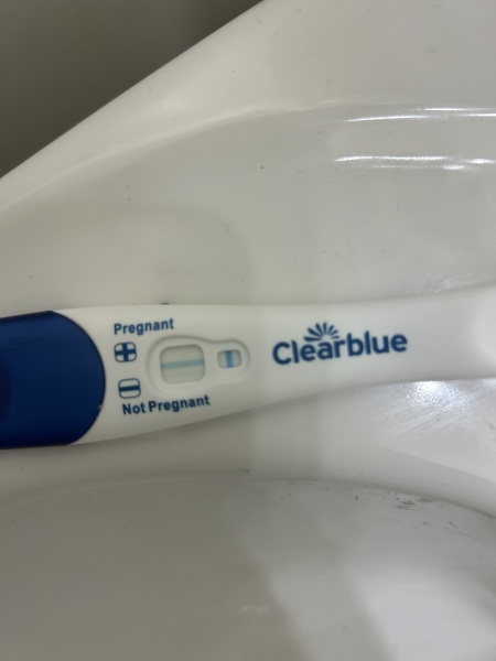 Horizontal second line on Clearblue??