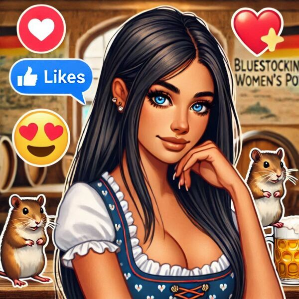 The Bluestocking - the one with the Christmas stocking