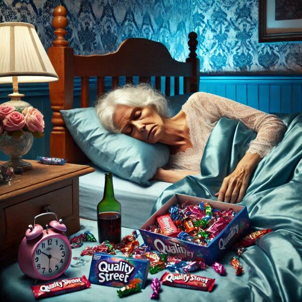 The Bluestocking - the one with the Christmas stocking