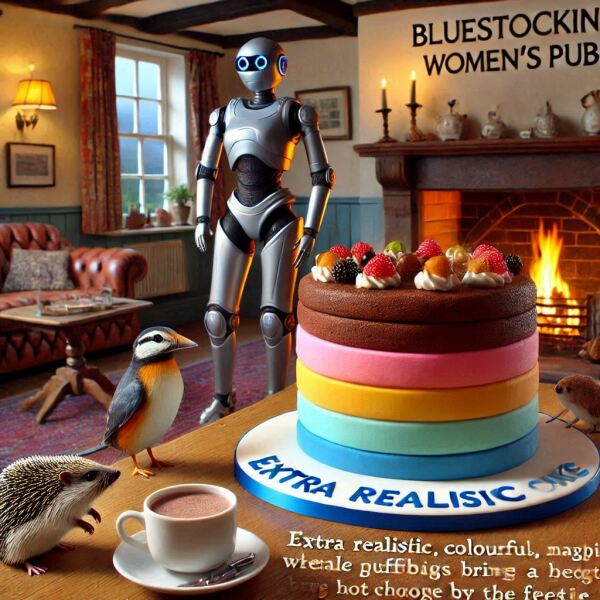 The Bluestocking - the one with the Christmas stocking