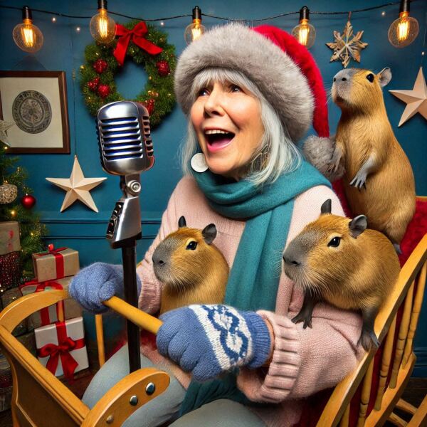 The Bluestocking - the one with the Christmas stocking