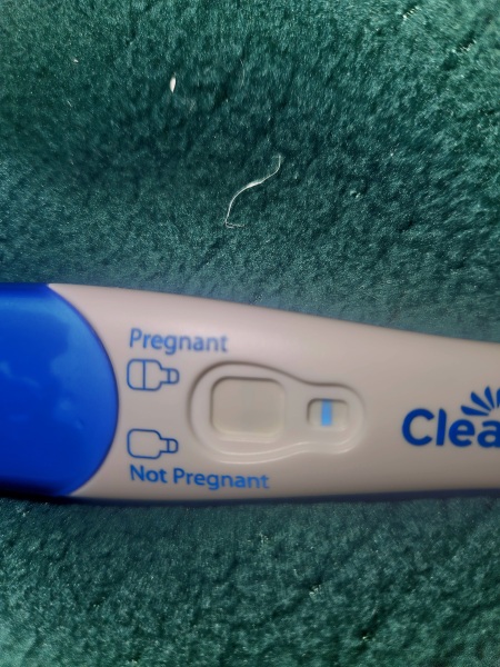 Positive test yesterday and period today