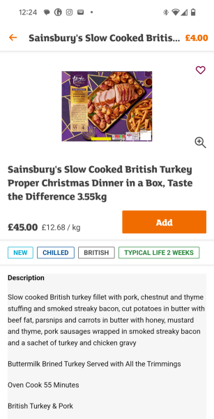 Expected to cook  Christmas dinner