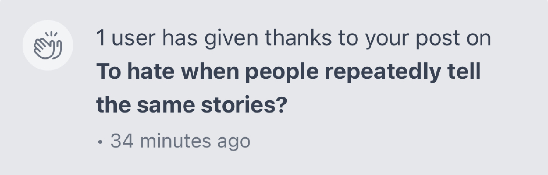 …no, no. ‘For’.