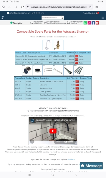 Please can someone help me work out how to replace a tap washer?