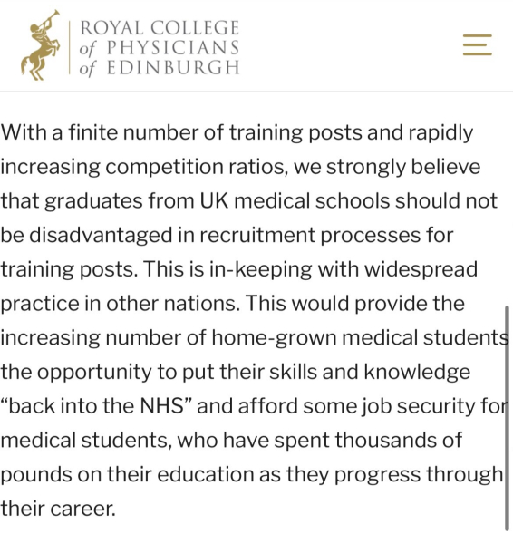 Ideal university for Medicine