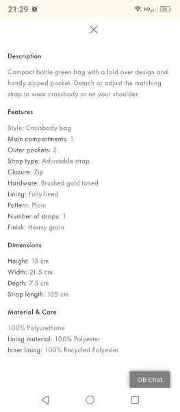 Leather crossbody bag  - but cool :)