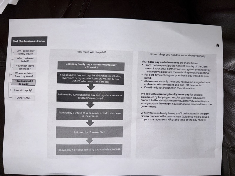 Confused about maternity/parernity/shared leave entitlement