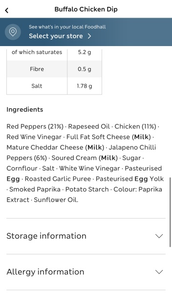 M&S Buffalo Chicken Dip