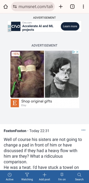 AIBU to ask what on earth this ad is about? *Trigger Warning* Sinister Image