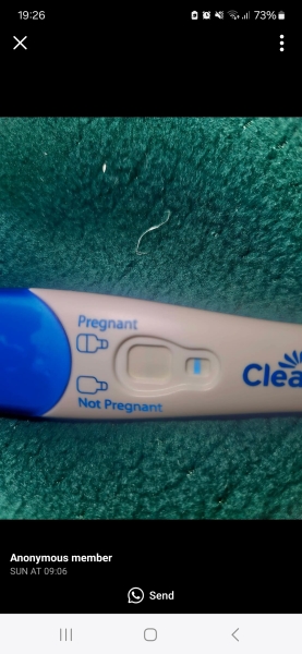 Positive test yesterday and period today