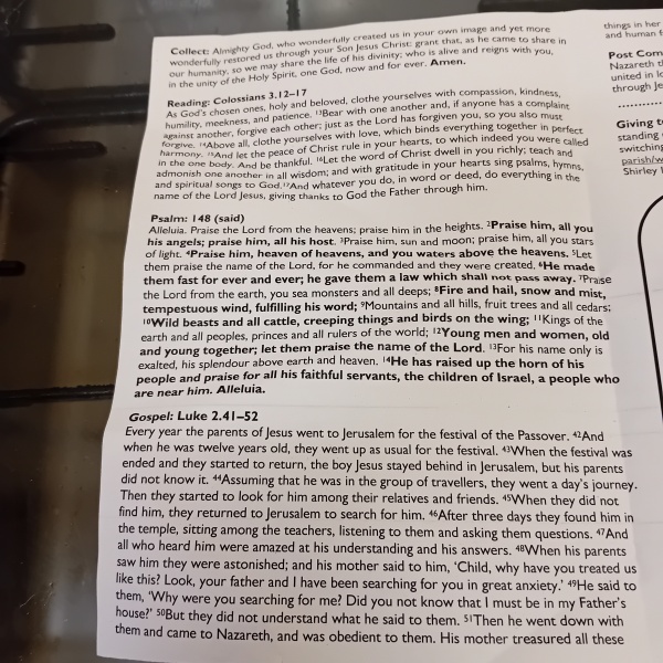 Sharing Sunday services