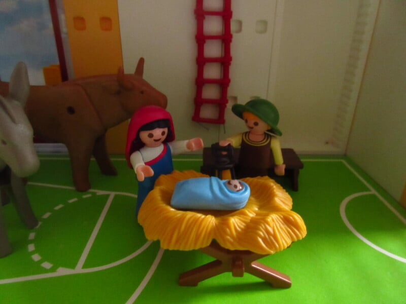 It's advent for the Playmobil people in our house...