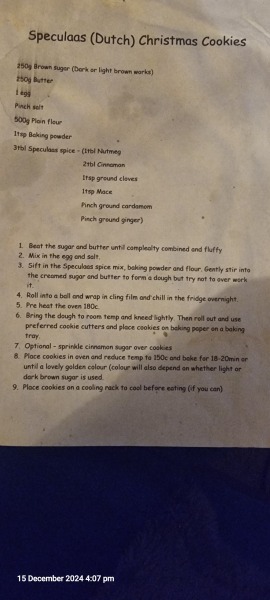 Christmas baking recipes