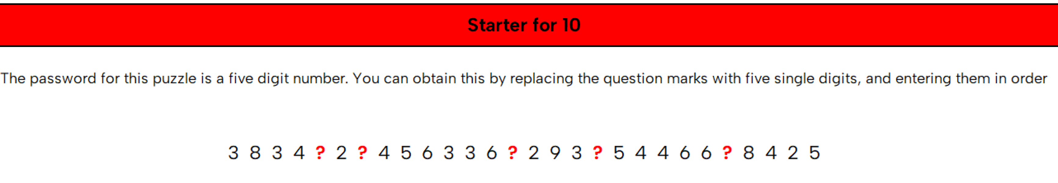 Is there a "stupidly hard quiz" this year...?