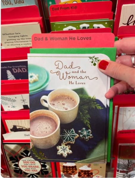 ‘To Dad and the woman he loves’ 😁