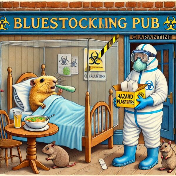 The Bluestocking - the one with the Christmas stocking
