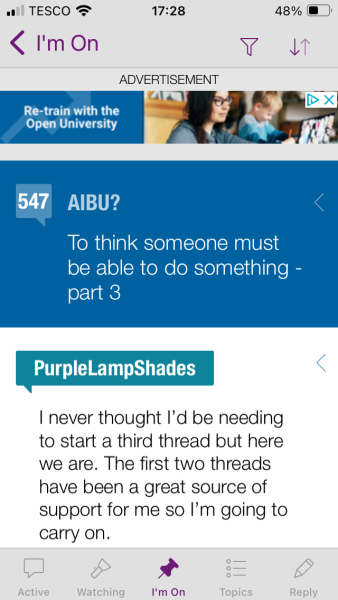 To ask about an old thread